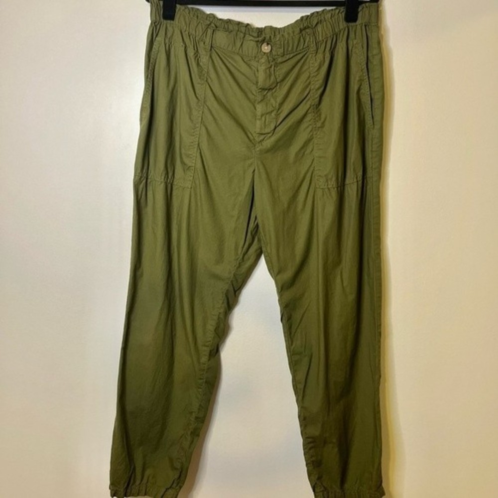 Lou & Grey for Loft Joggers Olive Green Size Large Utility pants Size Large